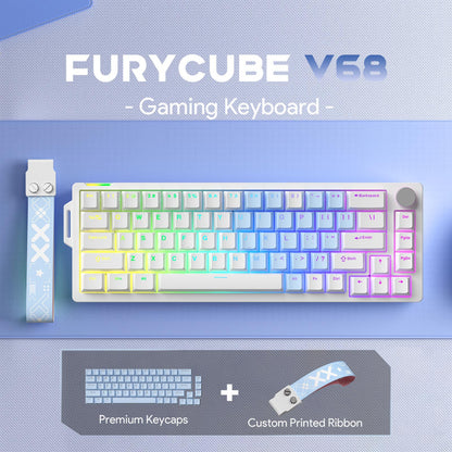 FURYCUBE V68 Wired Mechanical Keyboard
