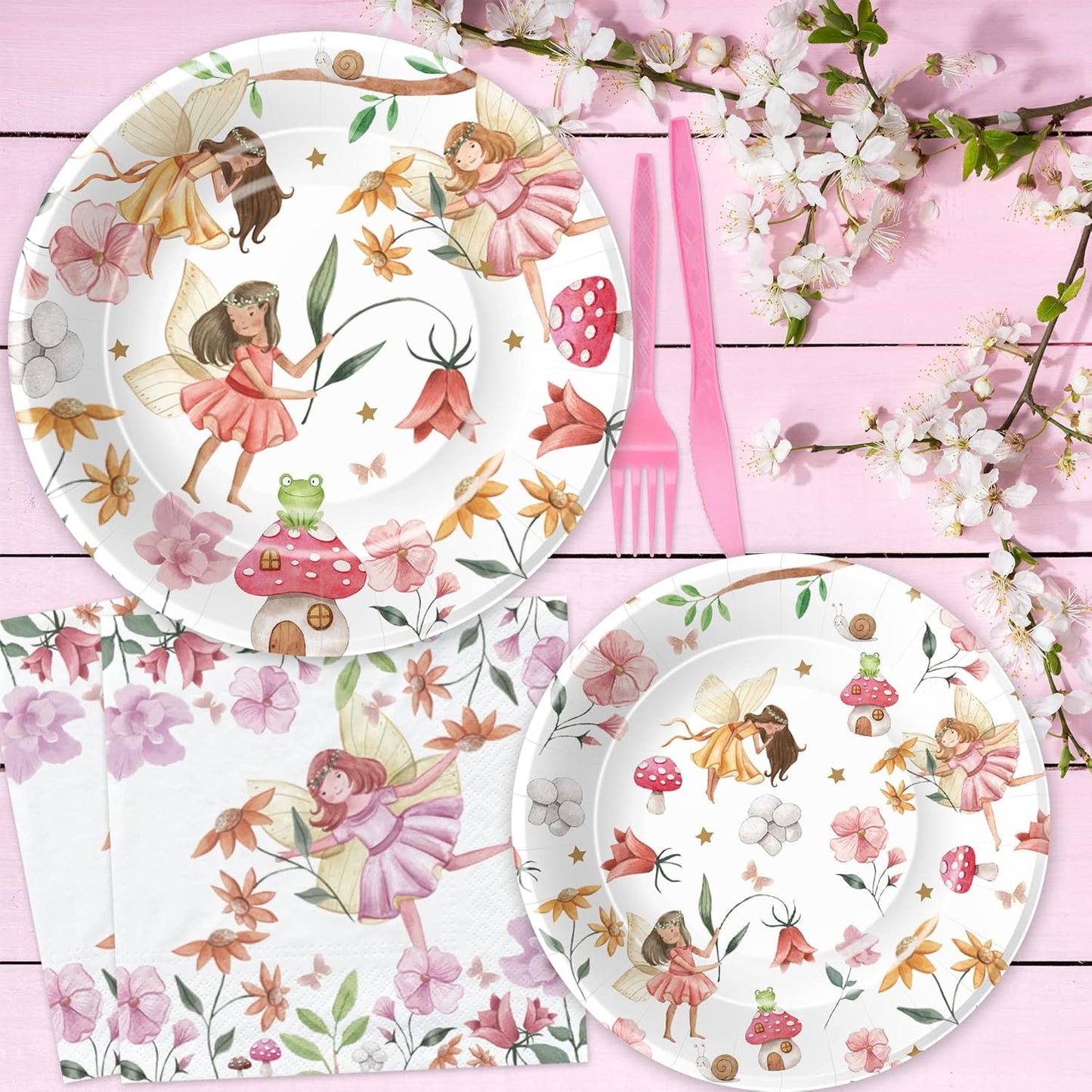 Fairy Party Decorations Tableware