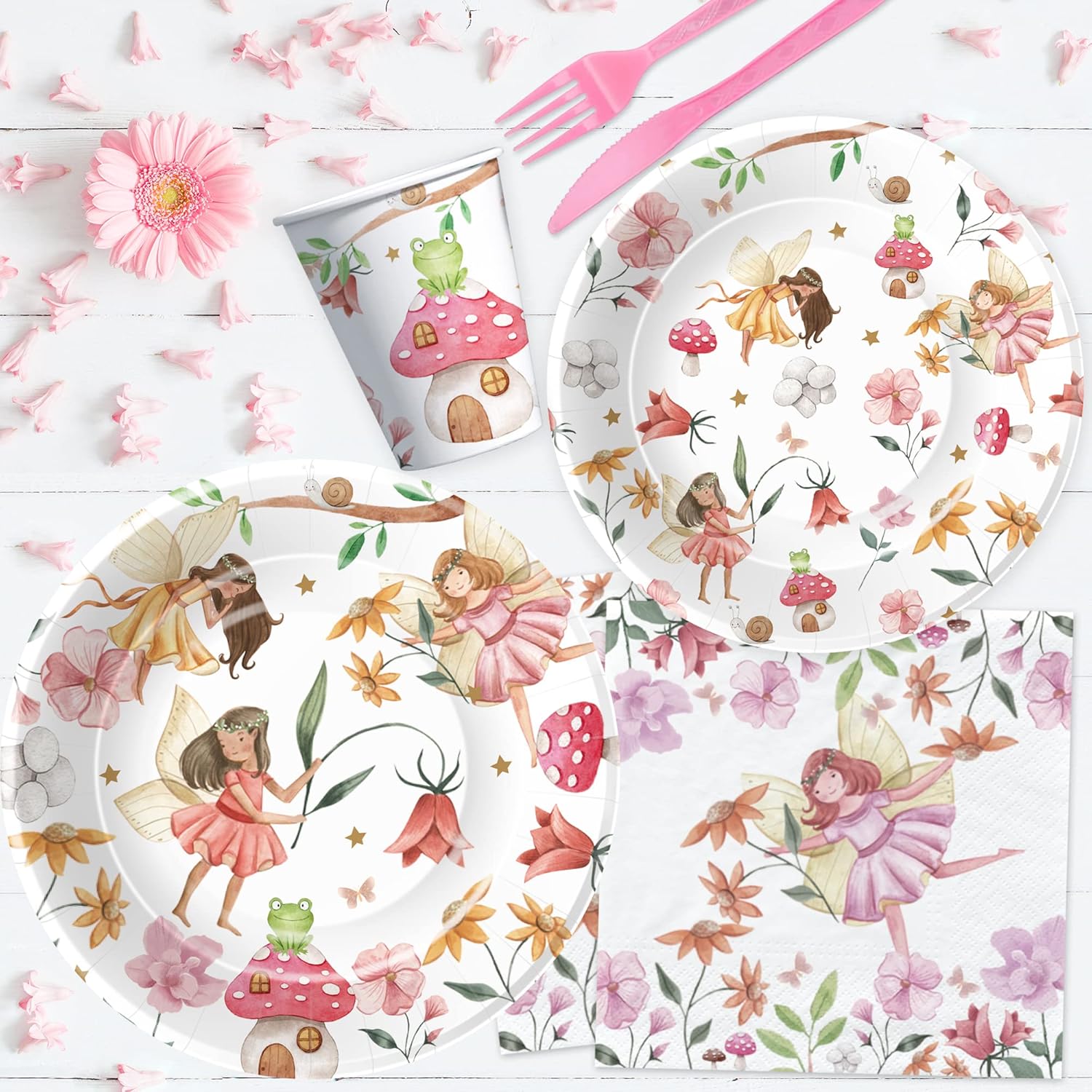 Fairy Party Decorations Tableware