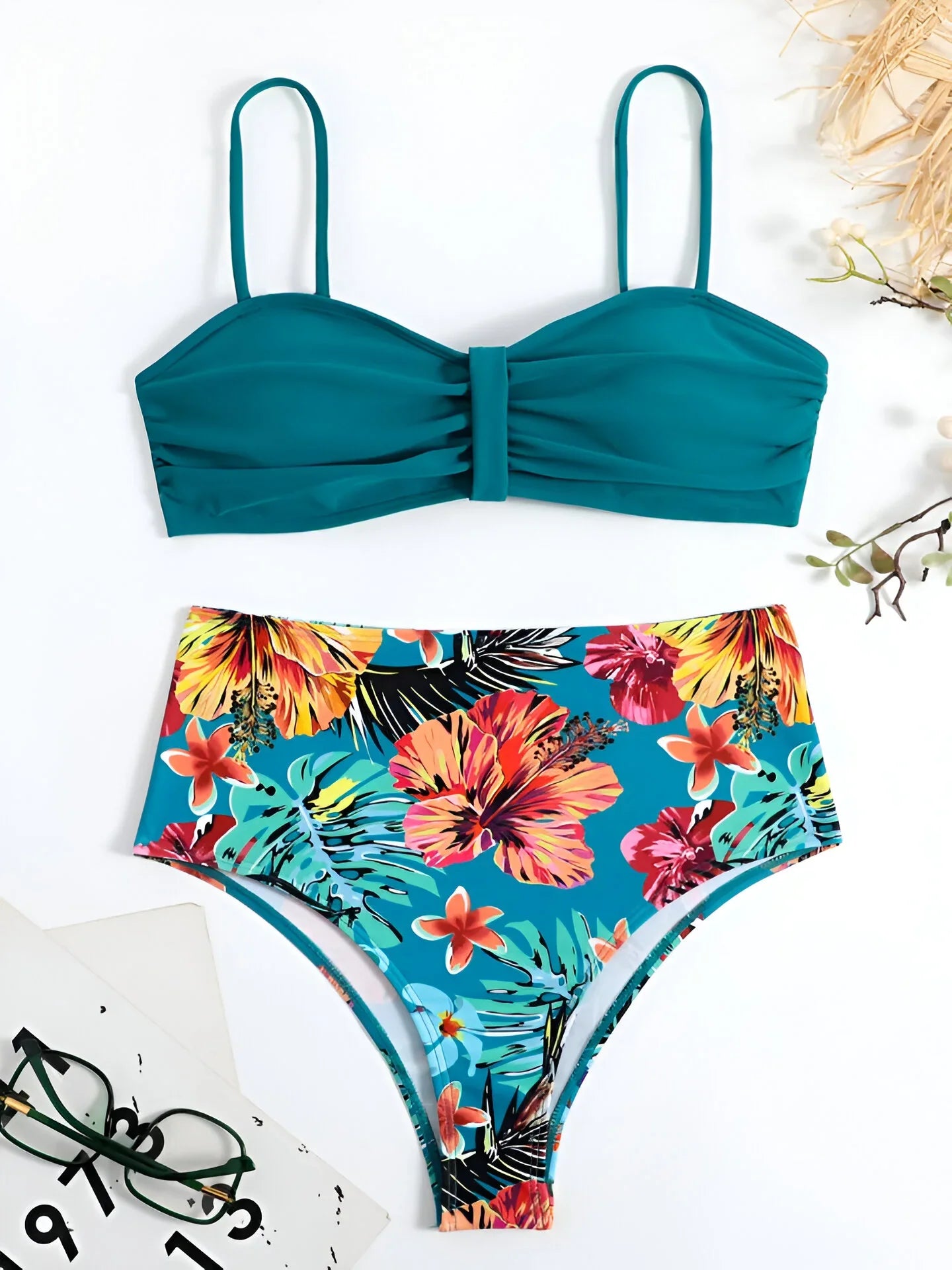 Women's Two-Piece Floral Bikini Swimsuit