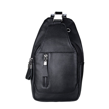 Men's First-Layer Cowhide Crossbody Bag