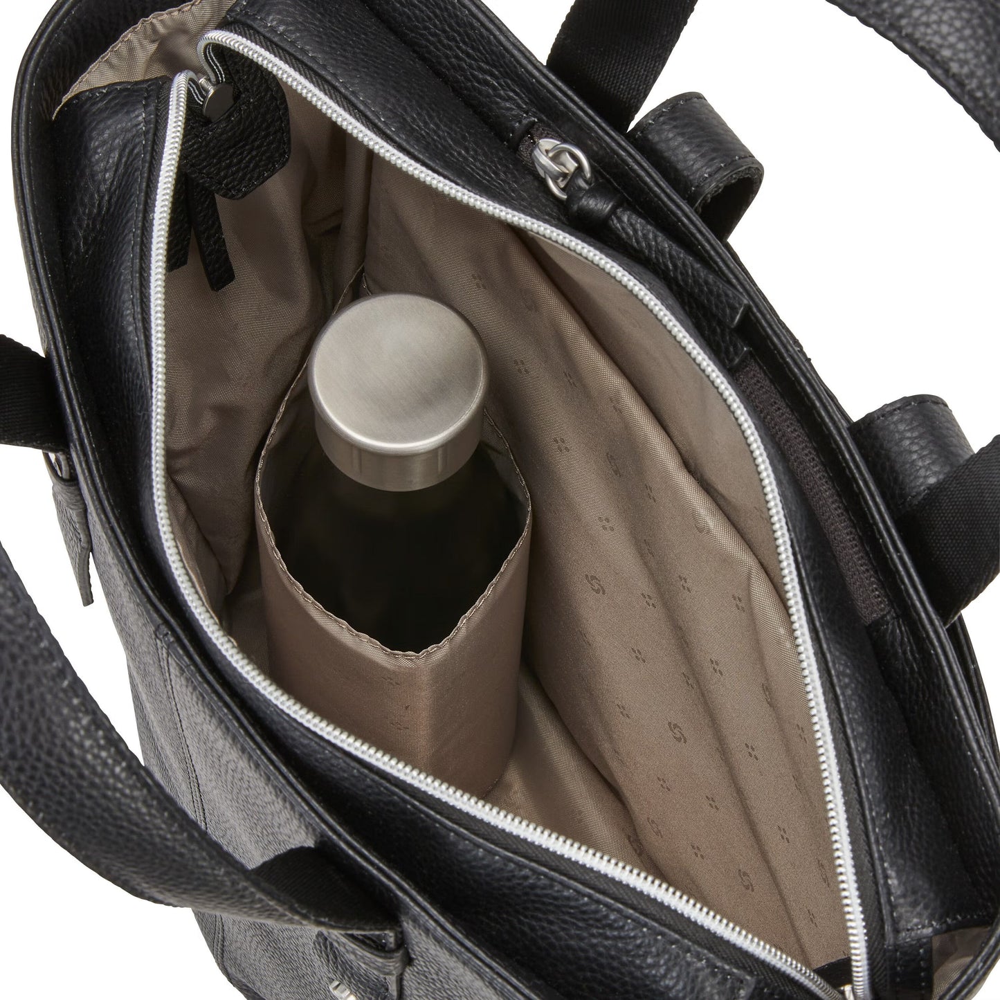 Samsonite Business Convertible Leather Backpack - Black