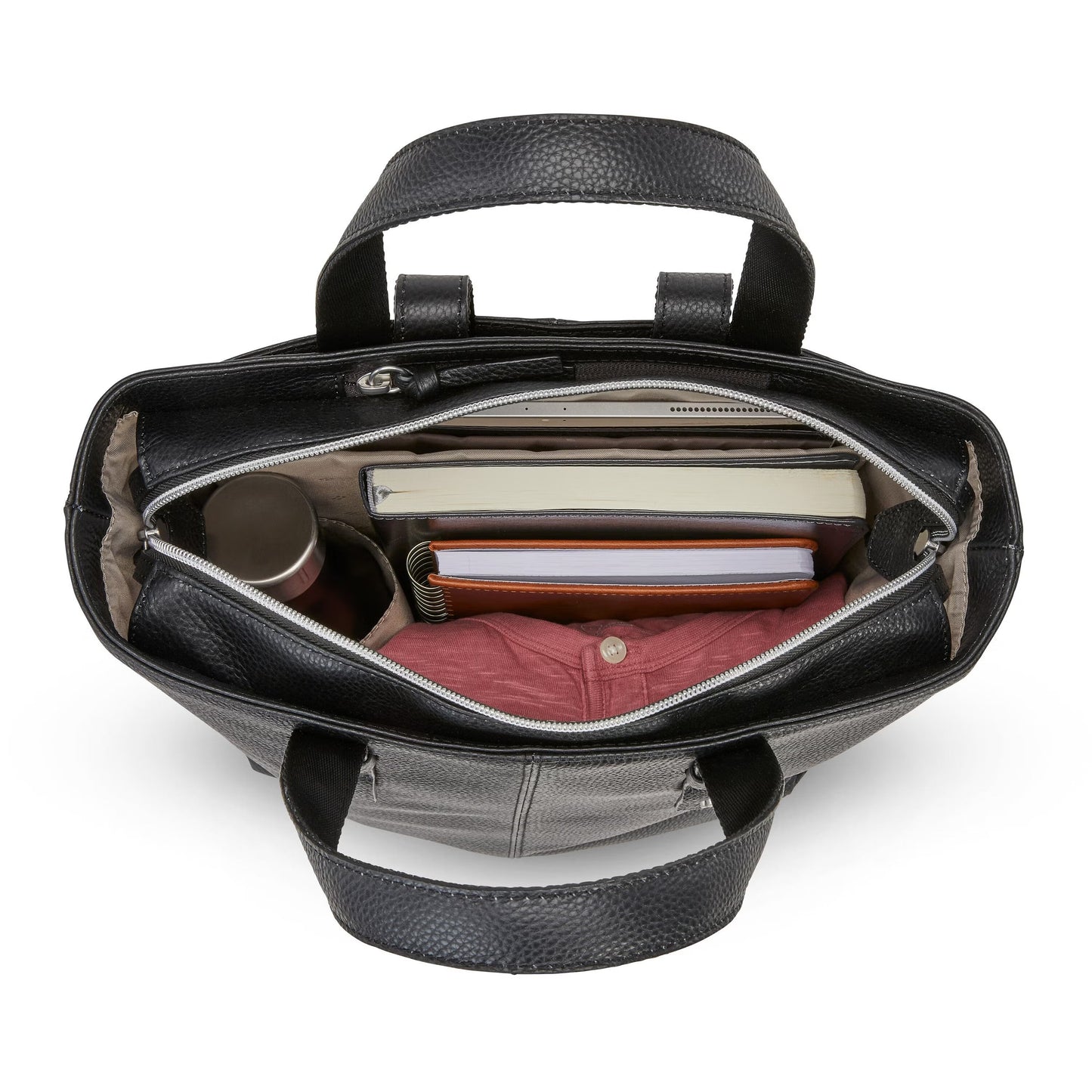 Samsonite Business Convertible Leather Backpack - Black