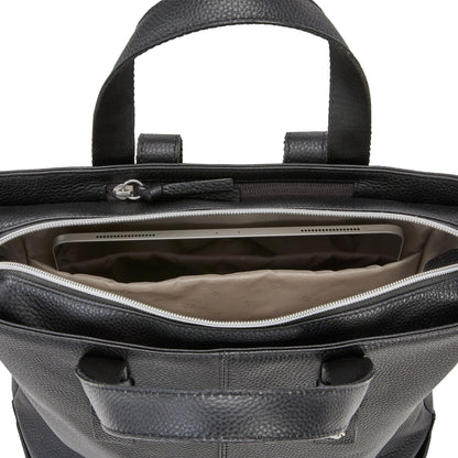 Samsonite Business Convertible Leather Backpack - Black