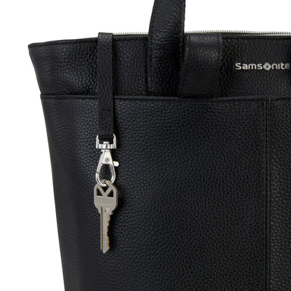 Samsonite Business Convertible Leather Backpack - Black