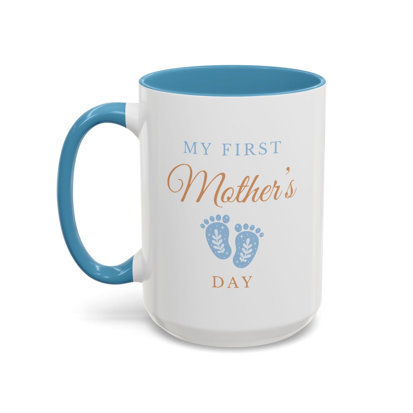 My First Mother's Day Accent Coffee Mug - Boy Mom Mother's Day Mug