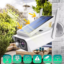Wireless WiFi solar rechargeable battery camera for outdoor use