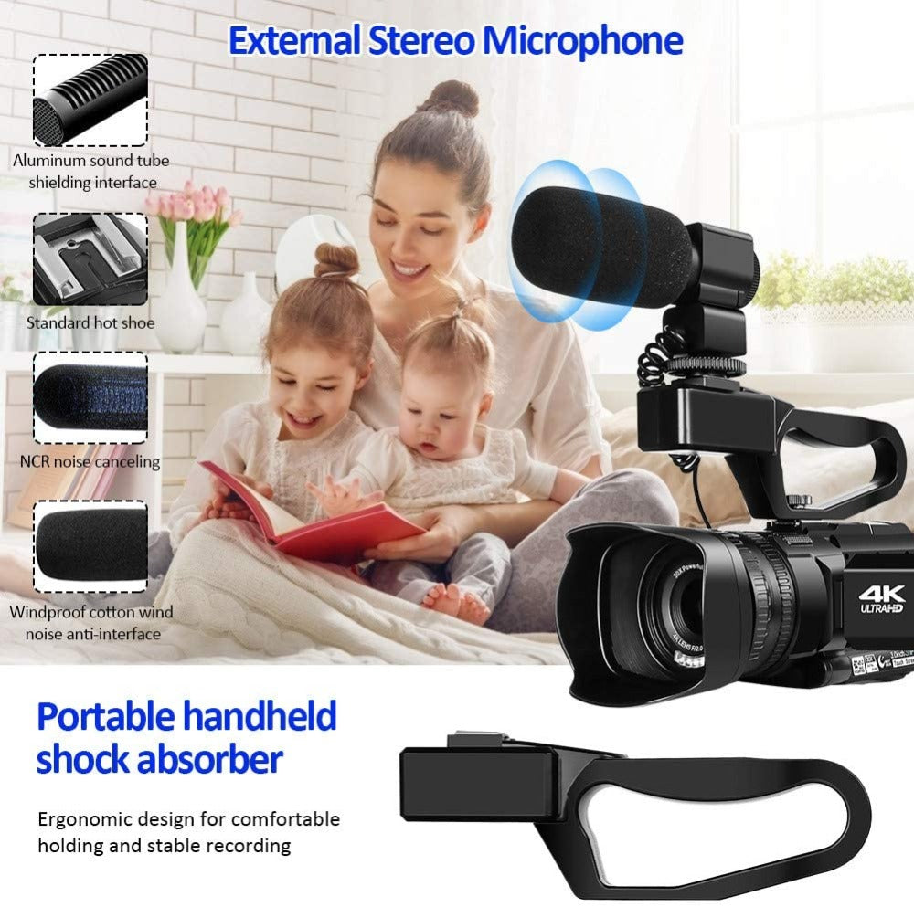 New Handheld High-Definition Digital Video Camera 4K Conference Camera Recorder Short Video Camera Dv image 2