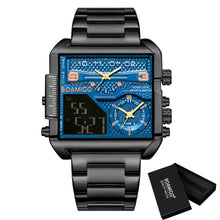 BOAMIGO gold stainless steel men's quartz watch