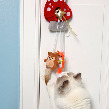 Mad Cat Winter Woodland Doorknob Cat Toy