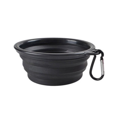 Pet Silicone Dog Food Water Bowl Travel Portable Folding  Supplies