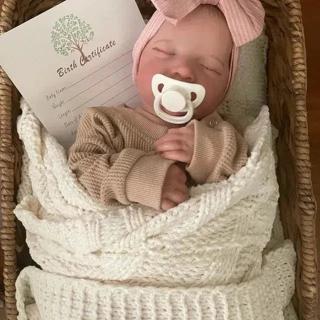 17-Inch Levi Reborn Baby Doll Finished Sleeping Vinyl with 3D Skin