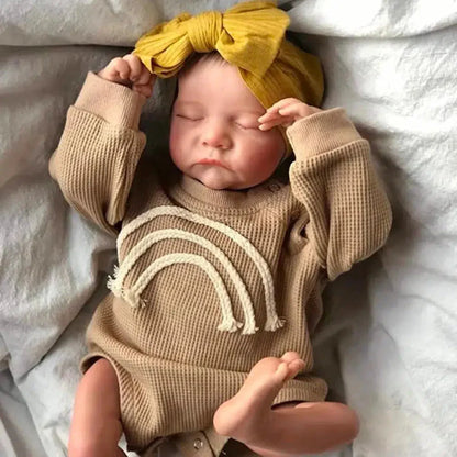 17-Inch Levi Reborn Baby Doll Finished Sleeping Vinyl with 3D Skin
