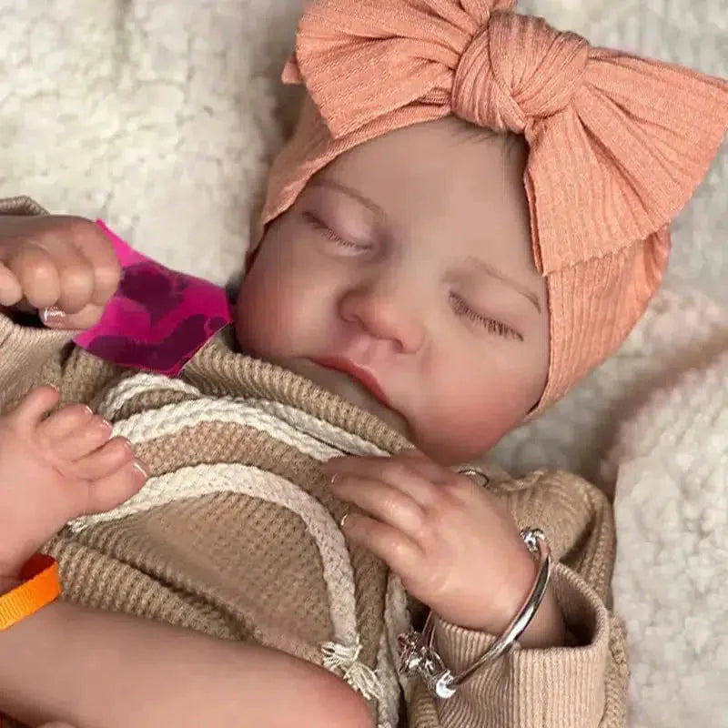 17-Inch Levi Reborn Baby Doll Finished Sleeping Vinyl with 3D Skin