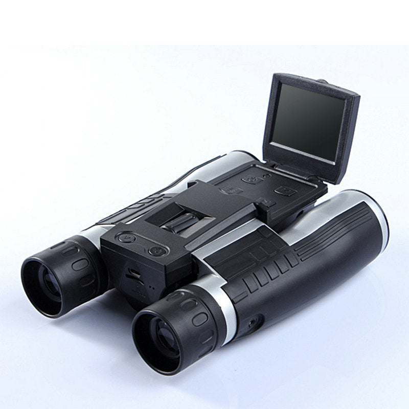 HD binocular camera showing TFT screen and recording buttons