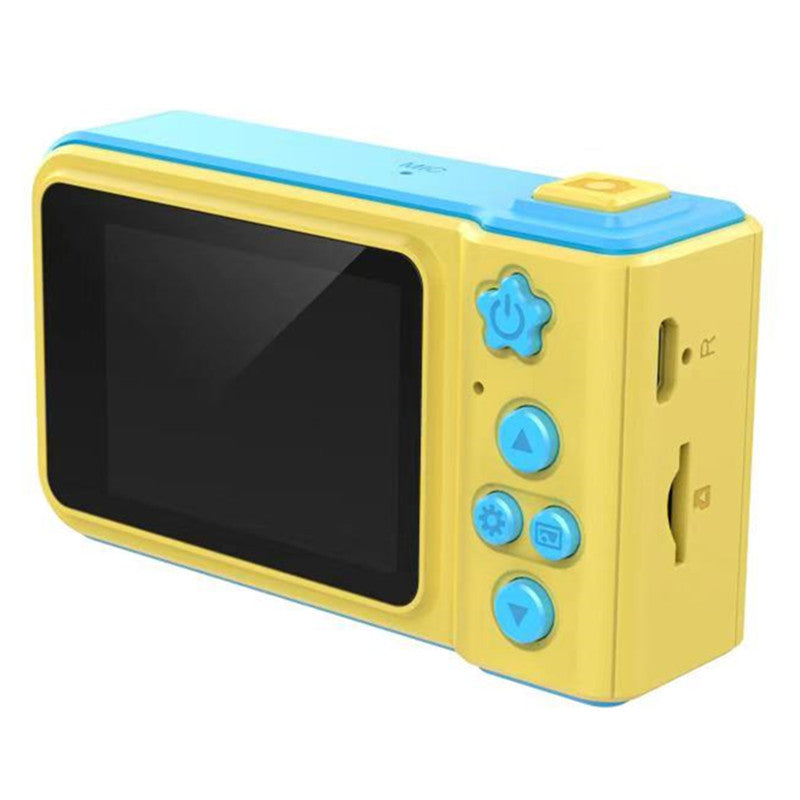 Child-friendly digital camera showing compact design and screen