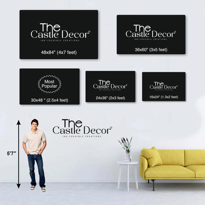 Rugby Wall Art Canvas Painting with Frame