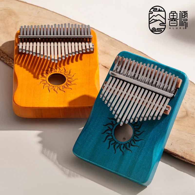 Hluru Kalimba Thumb Piano with 17 and 21 keys for beginners and music lovers

