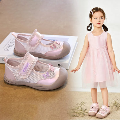 2026 Summer New Girls Mesh Breathable Sneakers, Toddler Soft Sole Non-Slip Casual Walking Shoes For Baby Girls