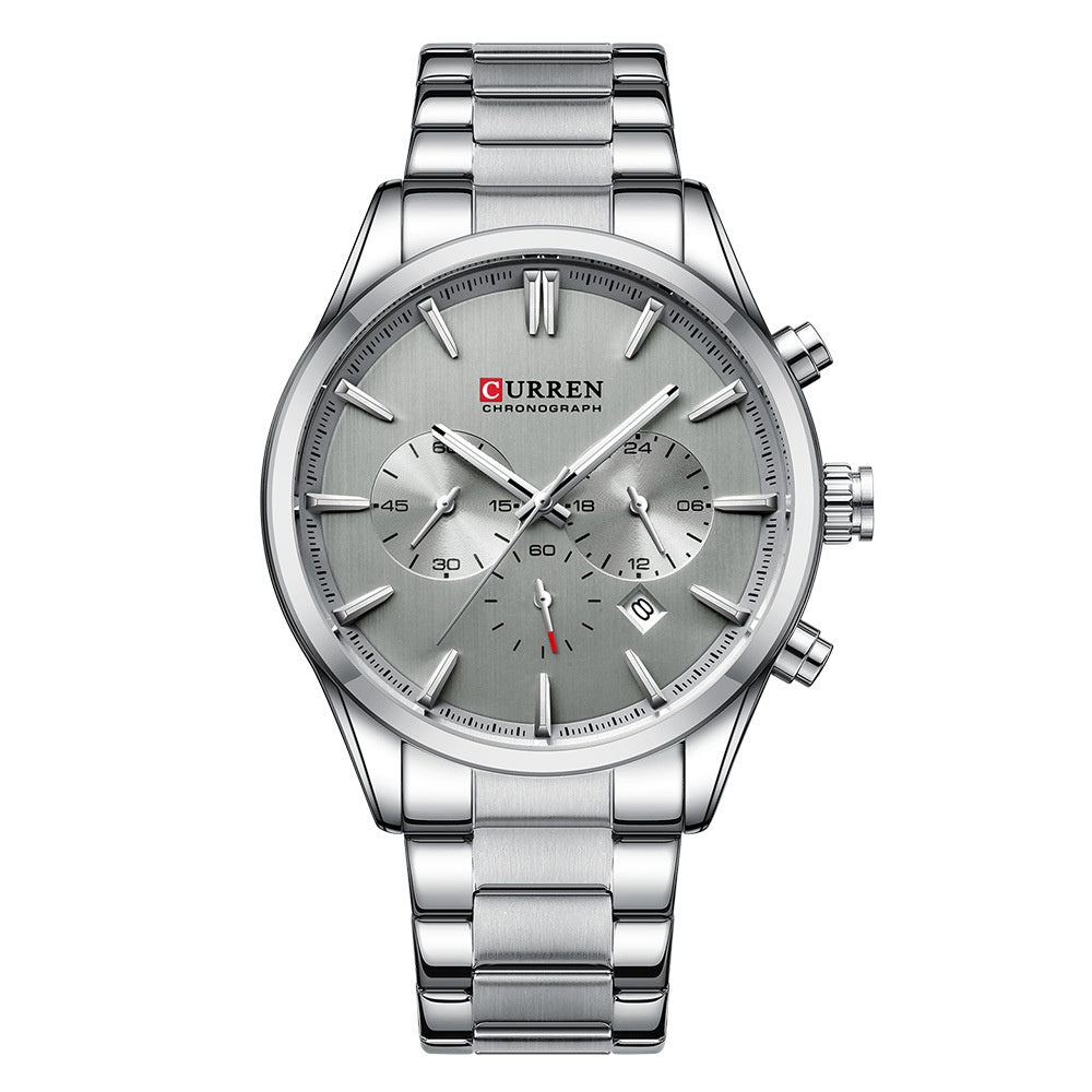 Men's Business Six-Hand Multifunction Quartz Watch