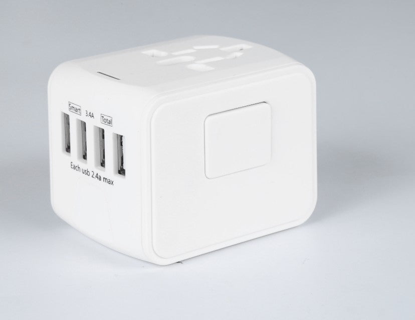 Multi-Function Universal Travel Adapter Socket with USB Port | Compatible with 170+ Countries | 100V-250V