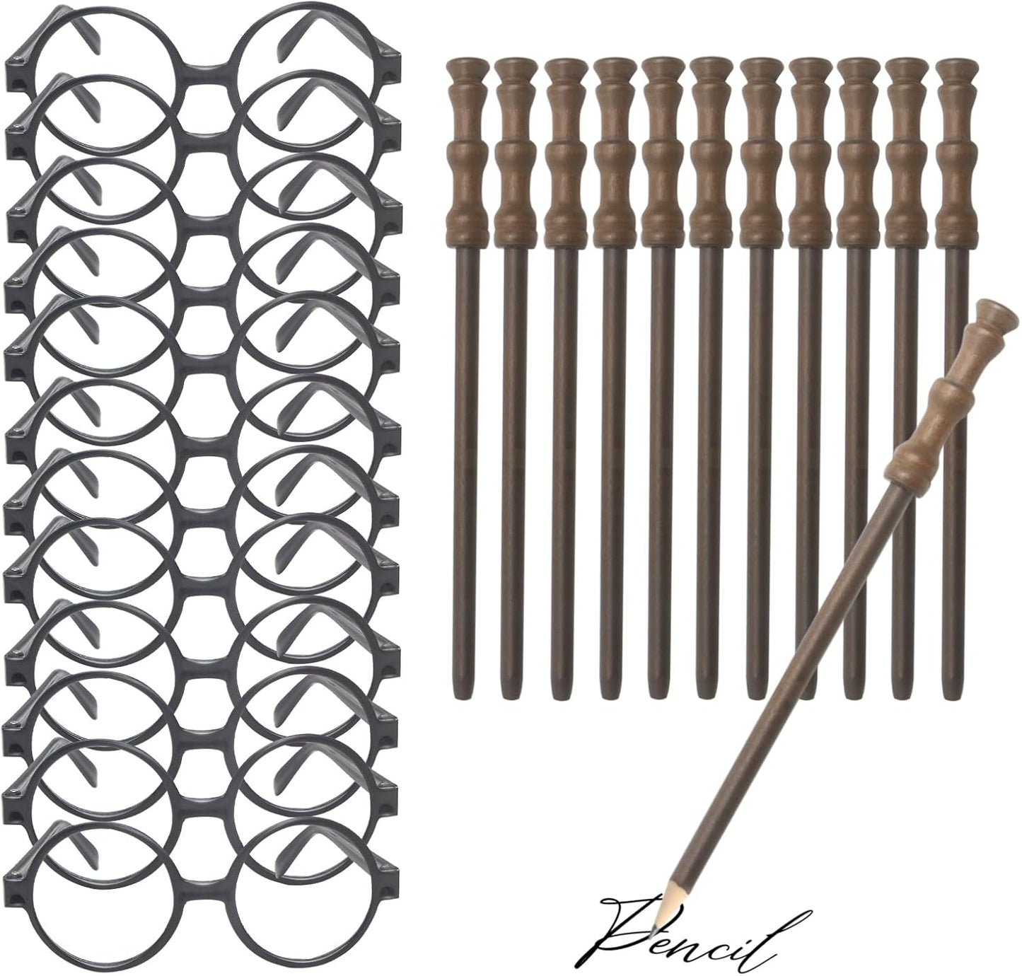Wand Pencils, Wizard Glasses
