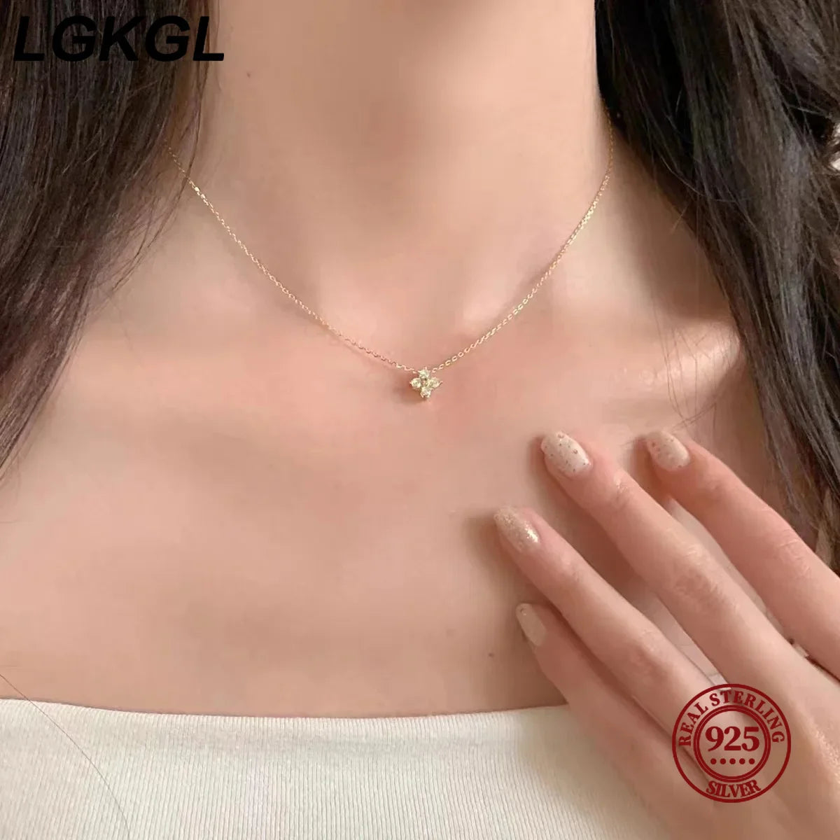 18K Gold S925 Silver Chain,,