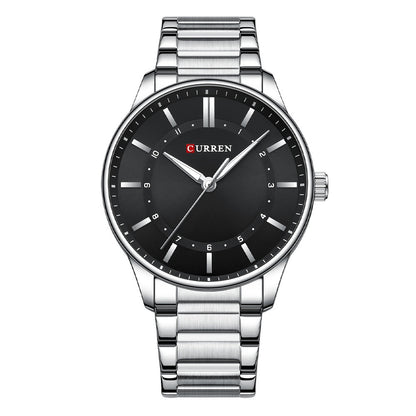 Mens Round Large-Dial Waterproof Watch