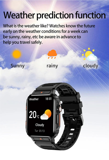 1.95" Outdoor Smartwatch | Bluetooth Call | IP68 Fitness Watch
