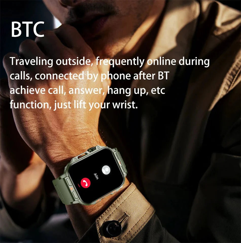 1.95" Outdoor Smartwatch | Bluetooth Call | IP68 Fitness Watch