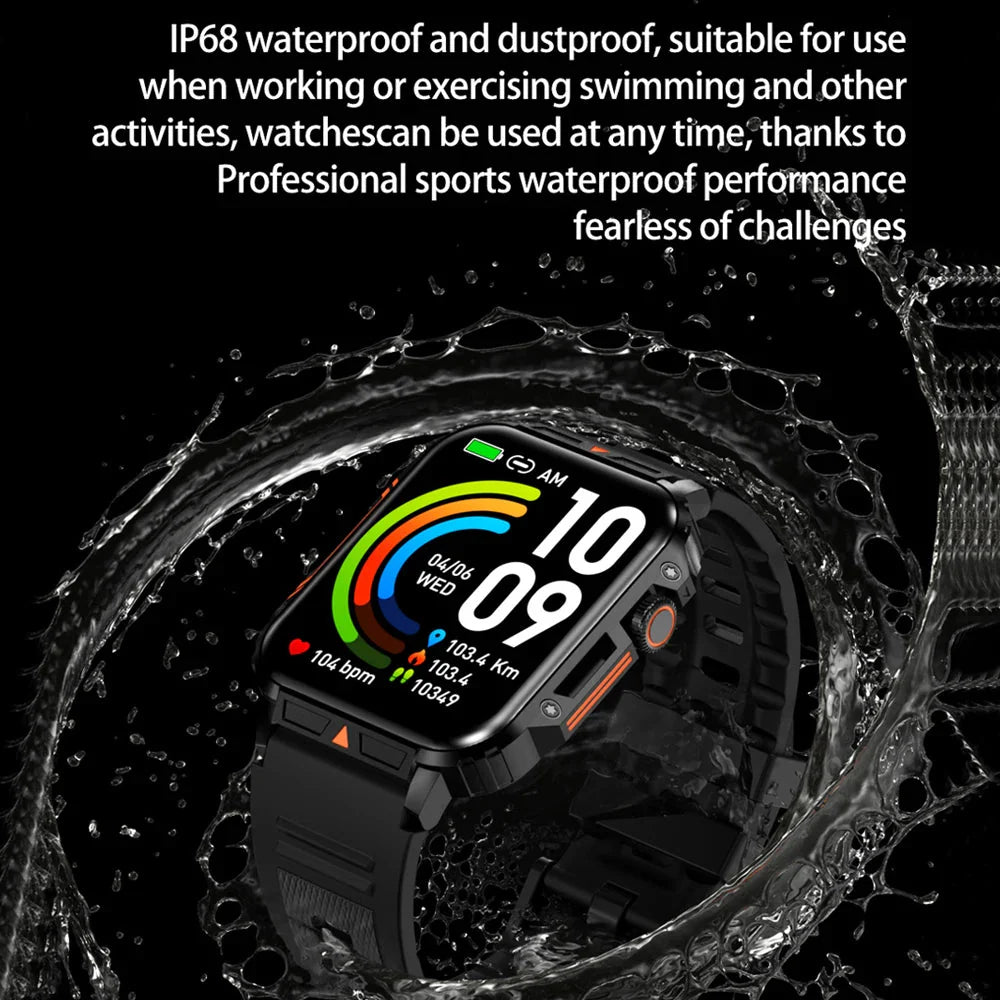 1.95" Outdoor Smartwatch | Bluetooth Call | IP68 Fitness Watch