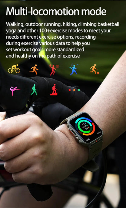 1.95" Outdoor Smartwatch | Bluetooth Call | IP68 Fitness Watch