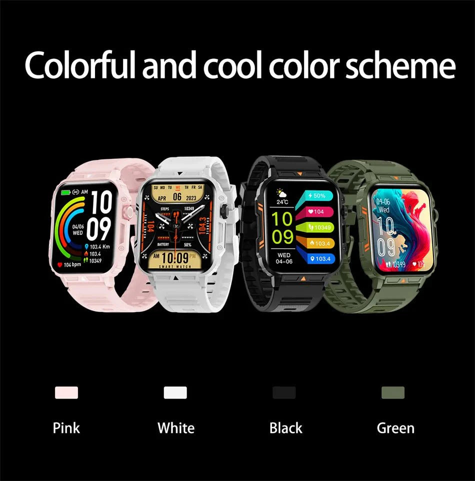 1.95" Outdoor Smartwatch | Bluetooth Call | IP68 Fitness Watch