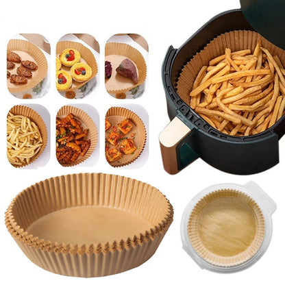 Globetrek° AirFryer Liner: Disposable Paper Liner for Air Fryer