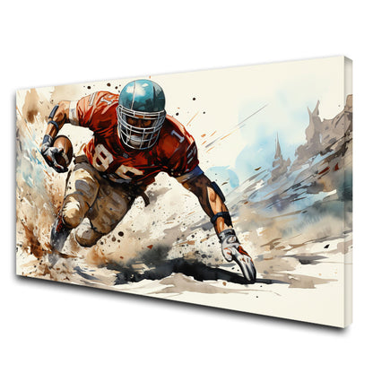Rugby Wall Art Canvas Painting with Frame