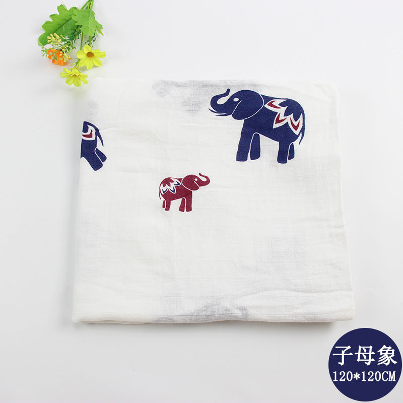 Bamboo Muslin Swaddle  Neutral Receiving Blanket