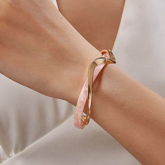 Adjustable White Shellfish Plate Bracelet for Women, 2-Layer Luxury