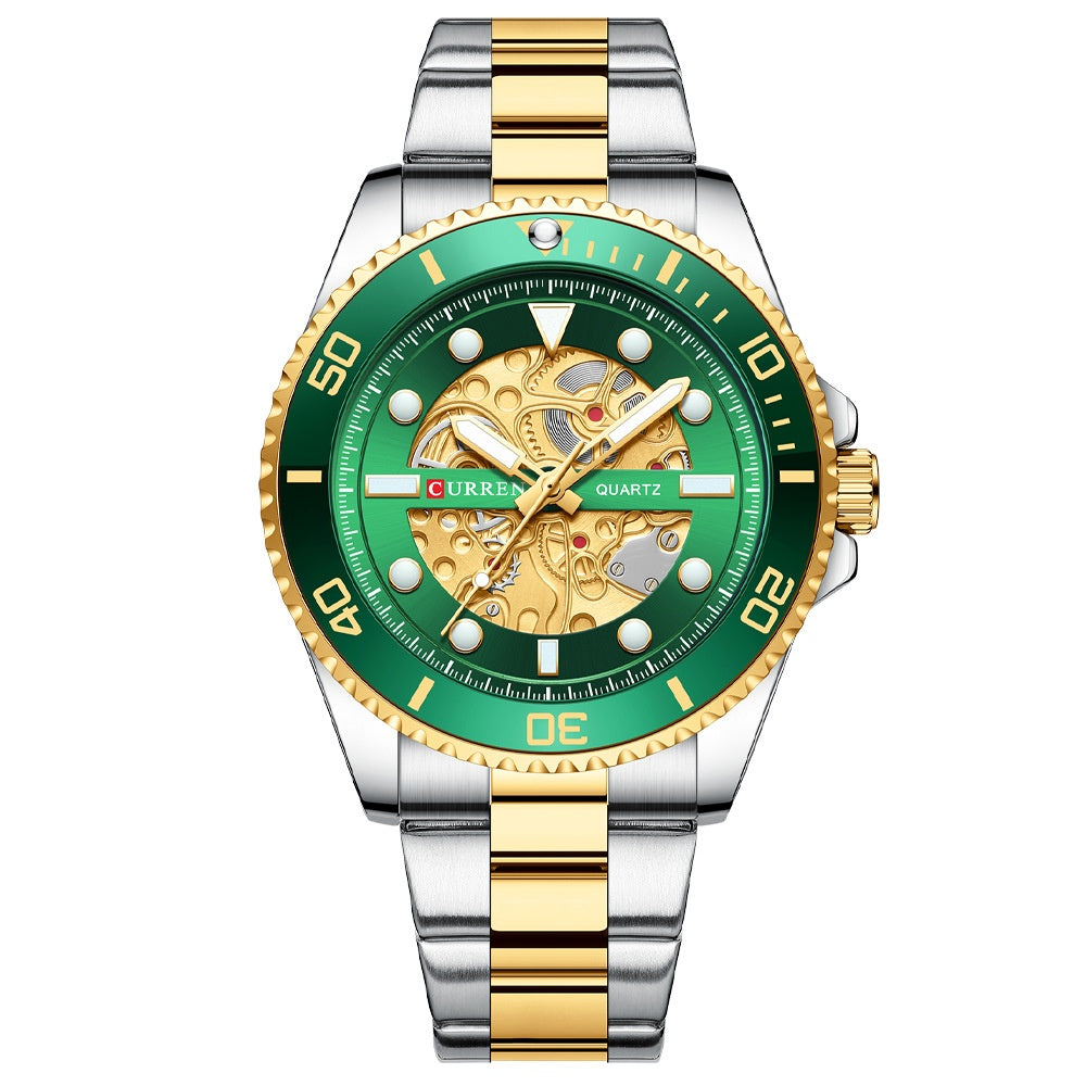 Business Quartz Mens Waterproof Round Watch