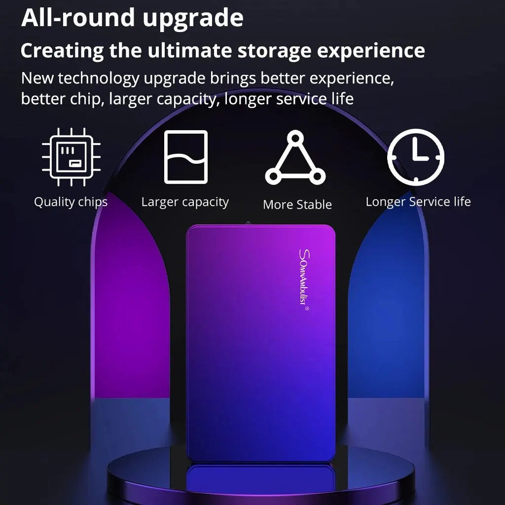Compact USB 3.0 Portable External Hard Drive for PC, PS4, and Xbox

