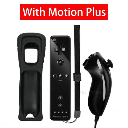 2 in 1 Wireless Remote Controller Compatible with Nintendo Wii/ Wii U With Motion Plus Bluetooth Gamepad Controle For Wii Nunchu