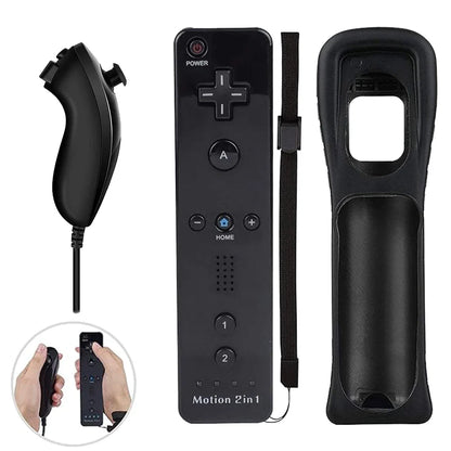 2 in 1 Wireless Remote Controller Compatible with Nintendo Wii/ Wii U With Motion Plus Bluetooth Gamepad Controle For Wii Nunchu