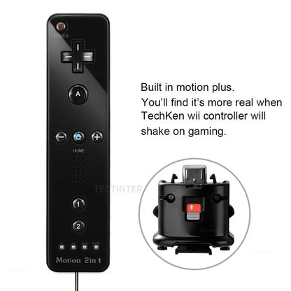 2 in 1 Wireless Remote Controller Compatible with Nintendo Wii/ Wii U With Motion Plus Bluetooth Gamepad Controle For Wii Nunchu