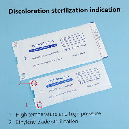 200pcs self sealing sterilization pouches for medical and tattoo tools