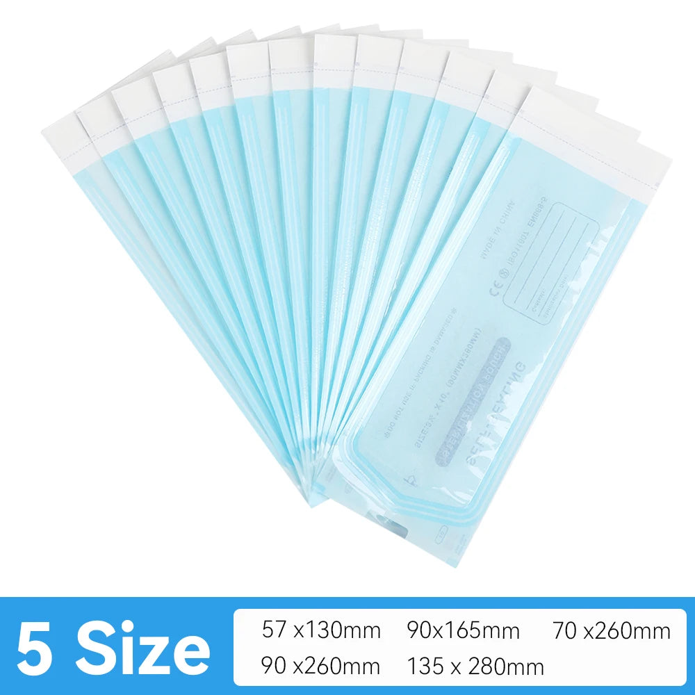 200pcs self sealing sterilization pouches for medical and tattoo tools