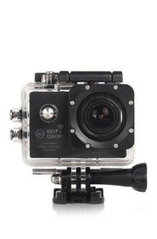 Outdoor aerial sports camera rated waterproof to 30 meters