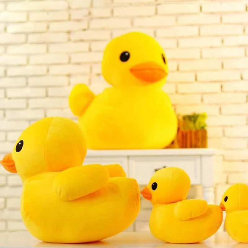 Kawaii yellow duck plush toy for kids and babies

