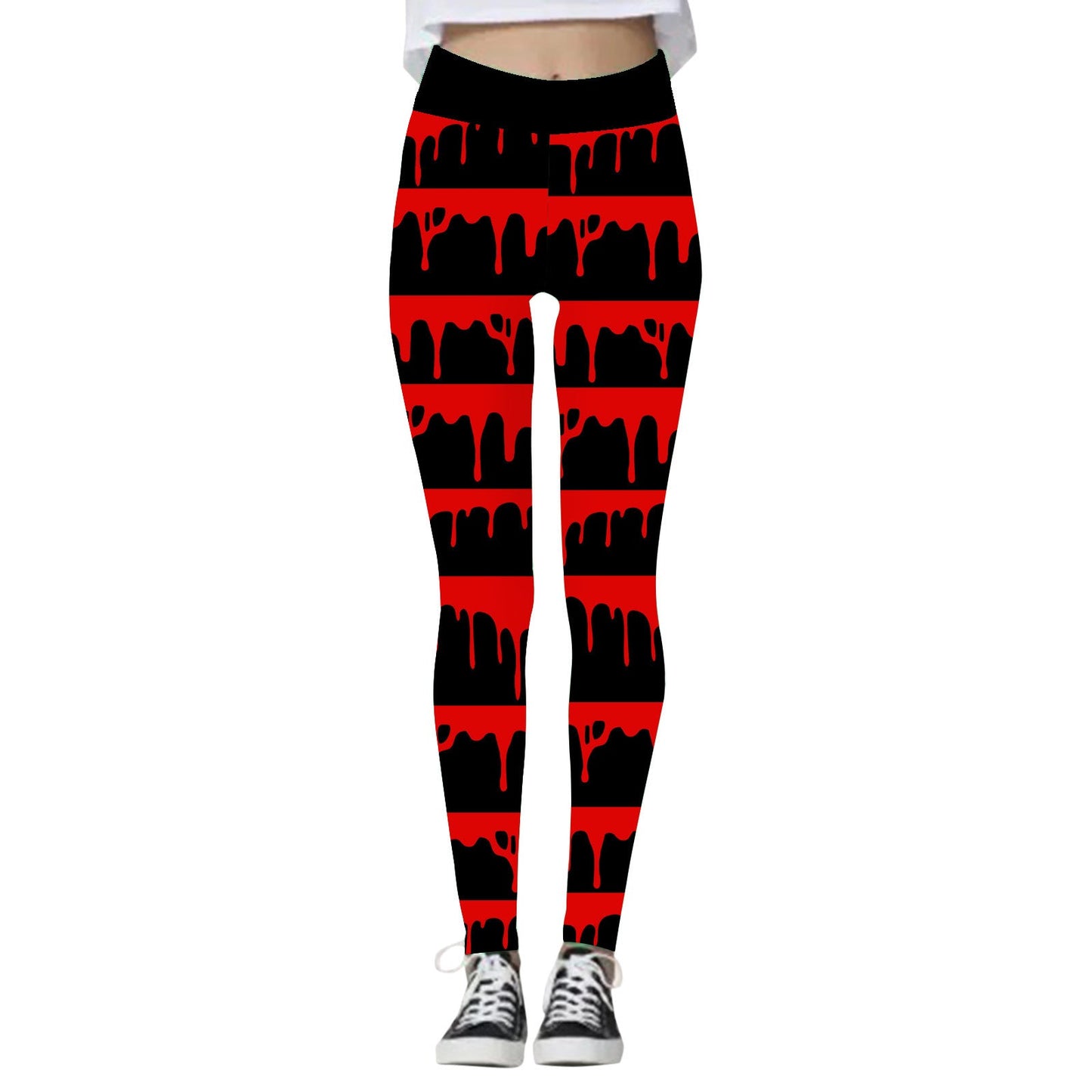 Women's Halloween High Waist Yoga Leggings, Halloween yoga pants, yoga pants, Scary leggings