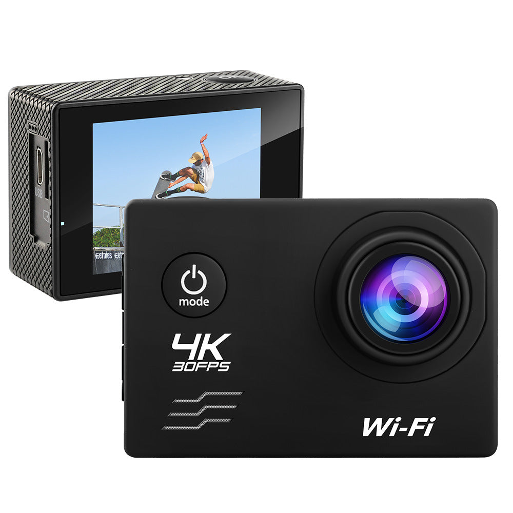 Outdoor adventure action camera with 90-minute 1080P battery life