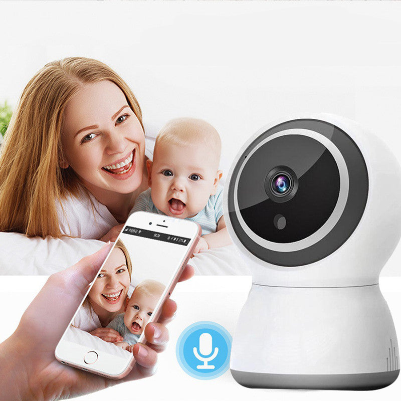 Smart home PTZ camera with infrared night vision and motion detection