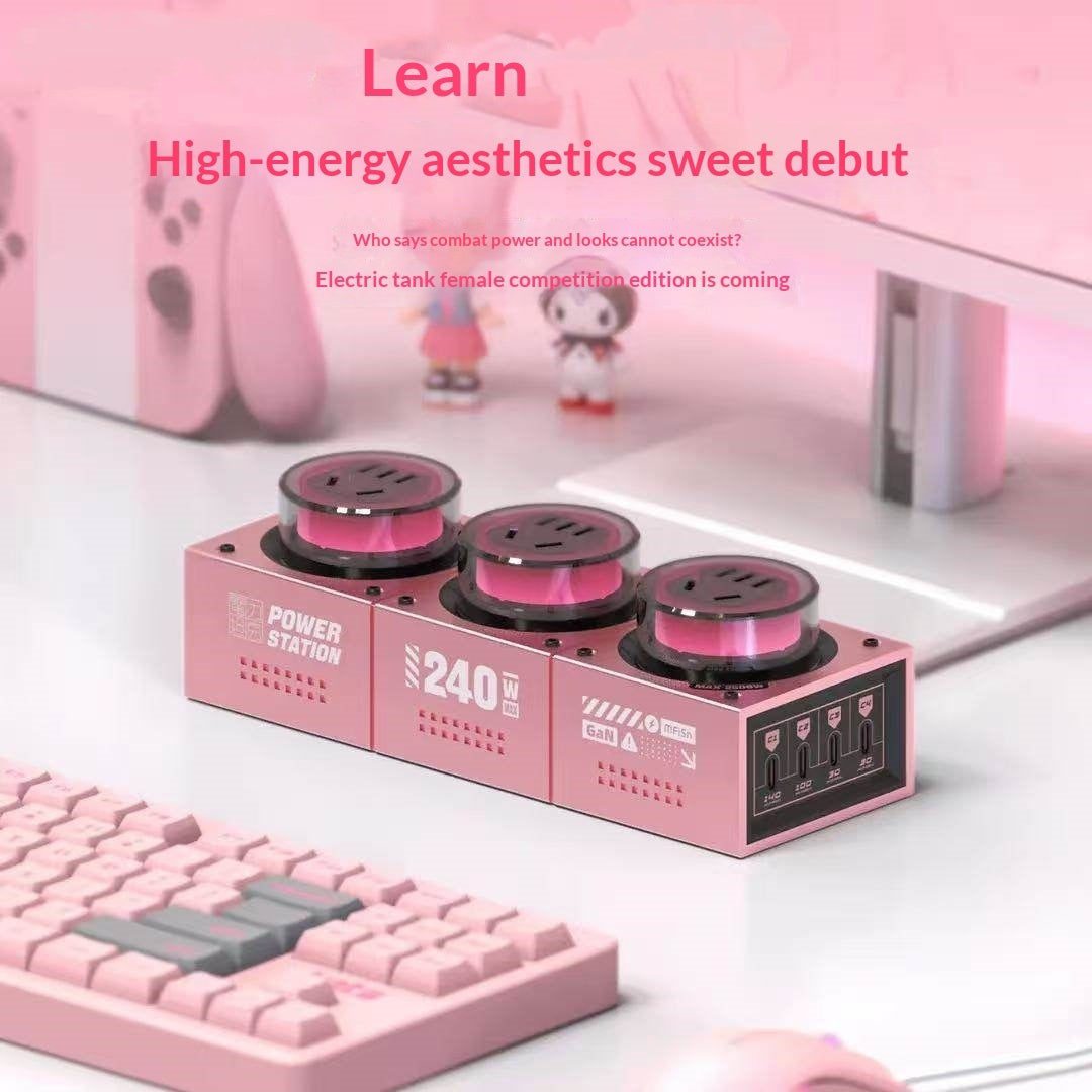 GaN desktop charging station